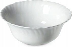 Saláta tálaló Üveg Snack Saláta 17 cm Leveses Tál Fehér