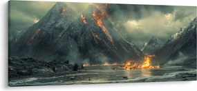 Kép - Vulkánkitörés (120x50 cm)