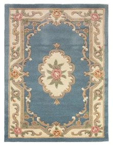 Aubusson kék gyapjú szőnyeg, 75 x 150 cm - Flair Rugs