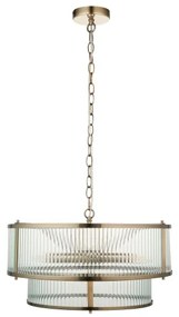 Endon 110944 - RIDGETON láncos csillár 5xE14/6W/230V sárgaréz