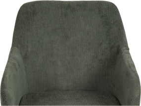 Zöld kárpitozott étkezőfotel Lunio – Bonami Essentials