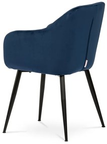 Kék Bársony Étkezőszék. PIKA BLUE4