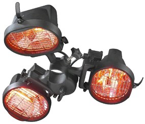 EUROM PARASOL 1500 infraradiátor, fekete