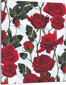 Üveg Vágódeszka 40x52 Rózsák a Konyhába