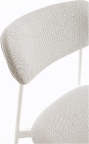 Fehér kárpitozott étkezőszék Inka – Yes Everyday