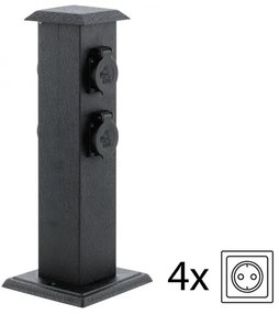 EGLO 93426 - kültéri kert oszlop aljzatokkal SCHUKO IP44