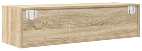 TV Szekrény Sonoma Tölgy 100x31x25,5 cm Mérnöki Fa