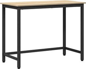 vidaXL asztal Sonoma tölgy 80 x 50 x 76,5 cm Műszaki fa és acél