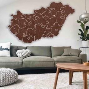 Magyarország fából készült falitérkép - 40 db | SENTOP M005