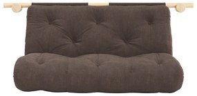 Sötétbarna kordbársony kinyitható kanapé 135 cm Hooked – Karup Design