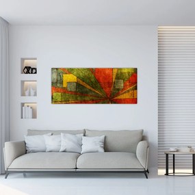 A geometriai absztrakció képe (120x50 cm)