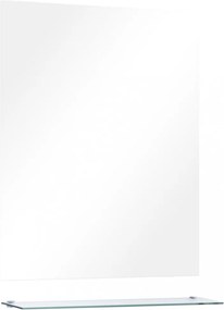 edzett üveg falitükör polccal 50 x 60 cm