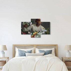 Kép - Frédéric Bazille, Young Woman with Peonies, reprodukciók (90x60 cm)