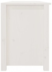 fehér tömör fenyőfa cipőtároló pad 160x36,5x50 cm