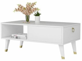 Delux White dohányzóasztal