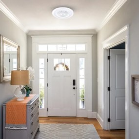 LED Dimmelhető mennyezeti lámpa venilátorral ZONDA LED/48W/230V fehér + távirányító