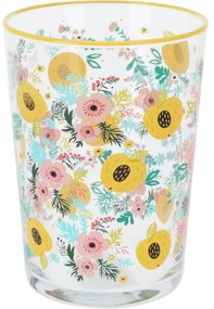 Flowers & Fruits 4 db-os pohárkészlet 510ml , sárga