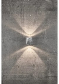 Nordlux - LED kültéri fali lámpa CANTO 2xLED/6W/230V IP44 ezüst