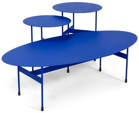 Kék fém dohányzóasztal 39x120 cm Mira – Spinder Design