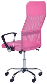 Rózsaszín irodai forgószék DESIGN Beliani