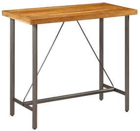 Tömör újrahasznosított tíkfa bárasztal 120x58x106 cm