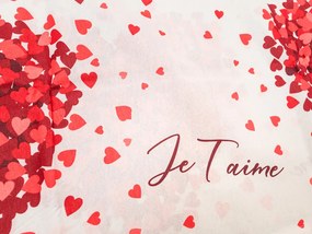 VALENTINE fehér pamut ágyneműhuzat Ágyneműhuzat mérete: 70 x 90 cm | 140 x 200 cm