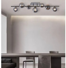 Wofi 7014-705W - LED Felületre szerelhető csillár VILLA 7xG9/3W/230V fekete