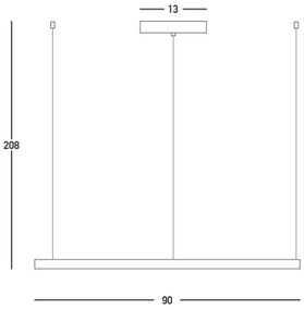 Zambelis 23034 - LED Dimmelhető csillár zsinóron LED/45W/230V 3000K arany