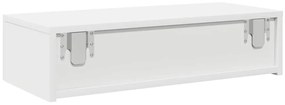 Falipolc fiókokkal fehér 60x26,5x15 cm műszaki fa