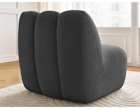 Sötétszürke buklé fotel Janissaire – Bobochic Paris