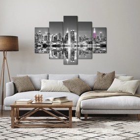 Kép - New York és a lila felhőkarcoló (150x105 cm)