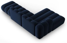 Sötétkék sarokkanapé (bal oldali) Lupine – Micadoni Home