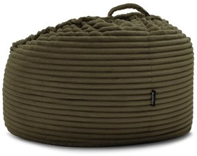 Zöld kordbársony babzsákfotel Socrate – Bobochic Paris