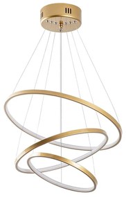 Aranyszínű LED függőlámpa ø 50 cm Simit – Opviq lights