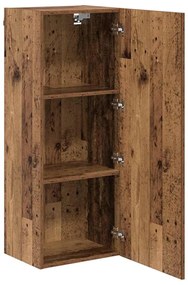 vidaXL TV Fali Szekrény Öreg fa 40,5 x 30 x 102 cm Faanyag