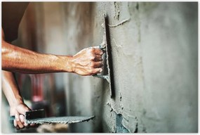 Poszterek 120x80 Fal vakolás cement