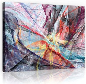 Vászonkép 80x60 Geometrikus absztrakt – Színharmónia modern otthonhoz