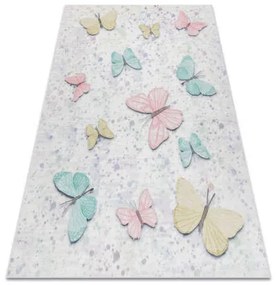 BAMBINO 1610 mosható szőnyeg Pillangók gyerekeknek csúszásgátló -...