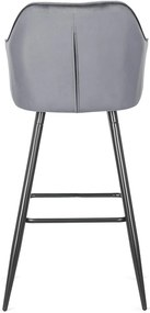 Szürke Bársony Bárszék. SALEM