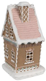 Mézeskalács házikó LED-es karácsonyi dekoráció