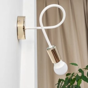 OXFORD fali lámpa 1xE27/15W/230V arany/fehér