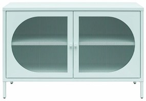 Világoskék fém tálalószekrény 100x64x40 cm Luna – Støraa