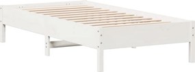 vidaXL fehér tömör fenyőfa ágykeret matrac nélkül 90 x 190 cm