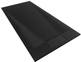 Zuhanytálca Bazalt Black 90x120