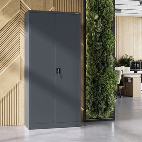 Fém iratszekrény JAN H, 900 x 1950 x 400 mm, antracit