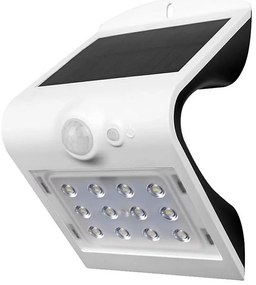LED Napelemes érzékelős fali lámpa LED/1.5W/3,7V IP65 fehér