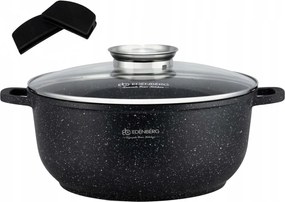 Márvány bevonatú fazék 18,5L 40cm Edenberg 8155 fedővel, indukciós, gáz, sütő kompatibilis