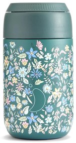 Chilly's Bottles termosz bögre - Pine Green 340ml, Summer Sprigs/Series 2 edition