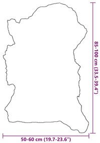 vegyes színű báránybőr (60-70) x (90-100) cm