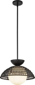 Elstead Lighting Perth ALM-PERTH-P-BK Függőlámpa 1x60W/E27 IP20